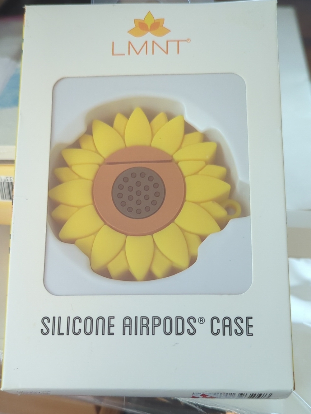 LMNT Yellow Sunflower Silicone AirPods Case